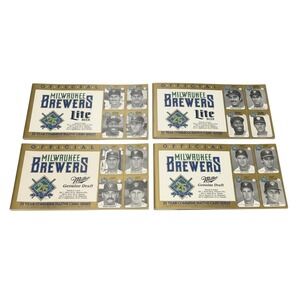 VTG Official 1994 Milwaukee Brewers 25 Year Card Series Set 1-4 Commemorative